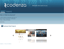 Tablet Screenshot of codenza.co.nz